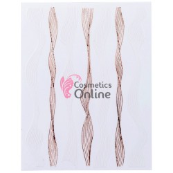 Stickere 3D Negre  pentru unghii - Dadakeren CB-090 Bronz cu Alb